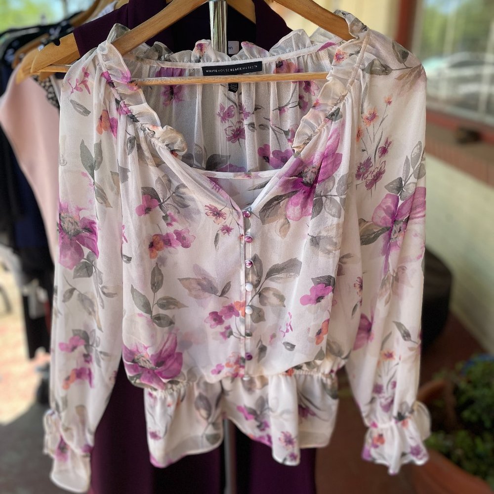 Floral Chiffon BHWM Blouse